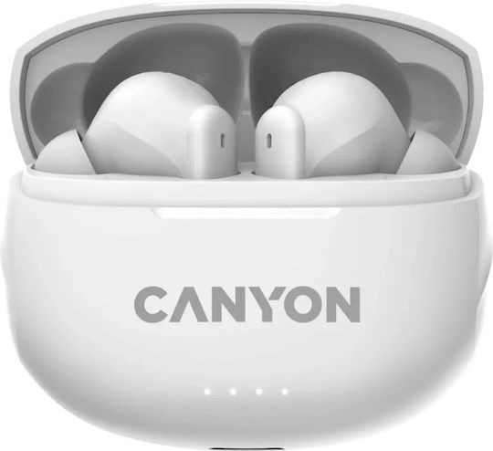 Canyon TWS-8 In-Ear Bluetooth-Freisprecheinrichtung Kopfhörer mit Ladeetui Weiß