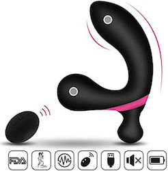 Kinksters Vibrator Anal AB20 cu Funcție Wireless Negru