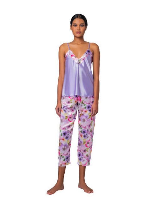 Milena by Paris Set Summer Women's Pajamas Lilac