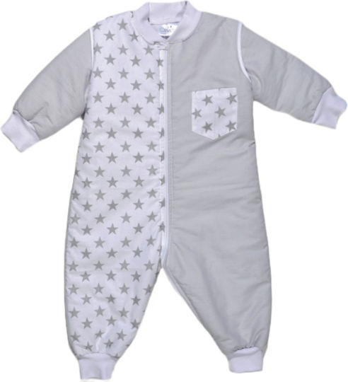 Baby Oliver Χειμερινός Υπνόσακος με Αποσπώμενα Μανίκια Γκρι