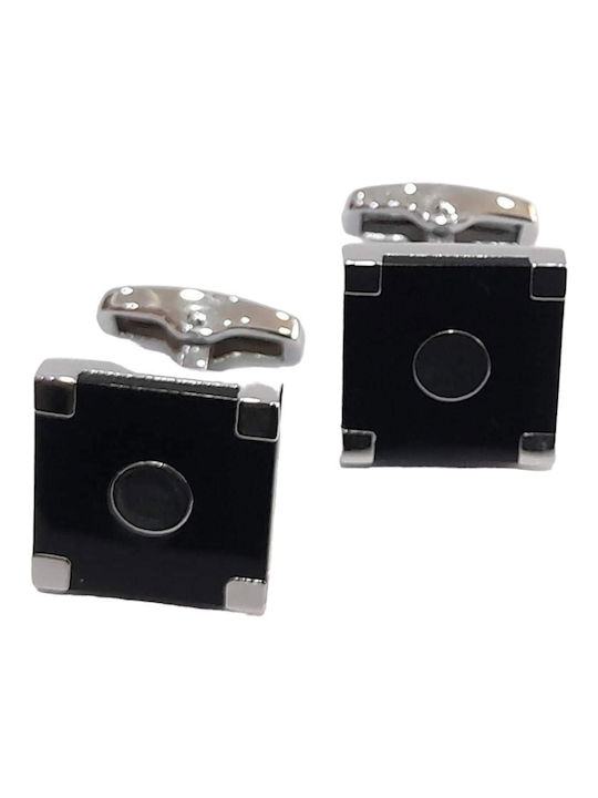 Visetti Cufflinks of Steel Black