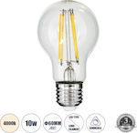 GloboStar LED Bulbs for Socket E27 and Shape A60 Natural White 1100lm Dimmable 1pcs