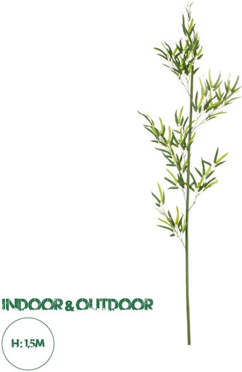 Künstlicher dekorativer Zweig Bamboo Grün 150cm GloboStar