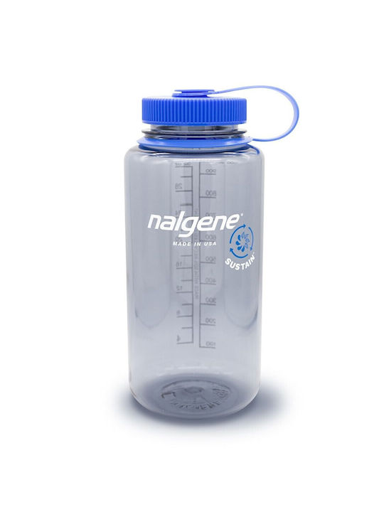 Nalgene Plastic Water Bottle 1000ml Gray