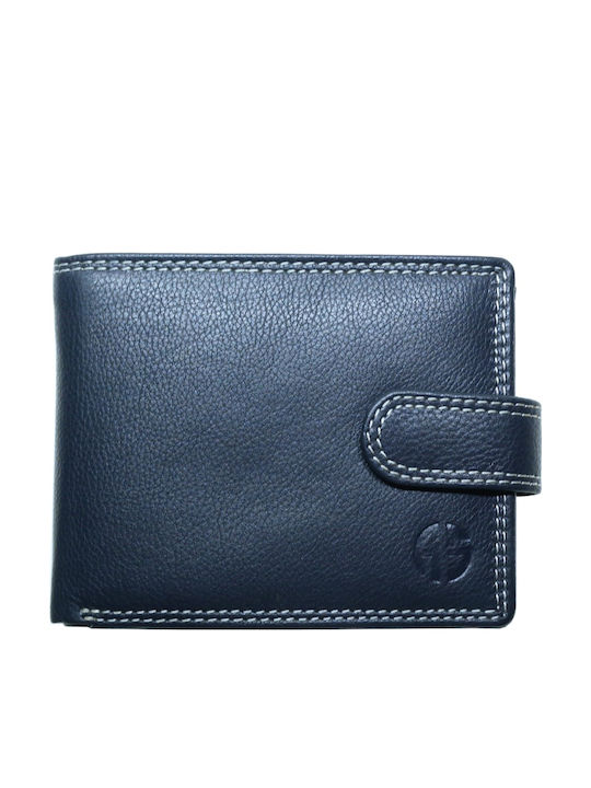 Leder Herren Geldbörse Klassisch mit RFID Blau