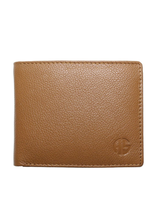 10114-0 Leather Men's Wallet Classic with RFID Tabac Brown