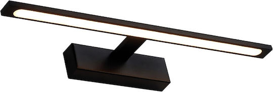 Braytron Modern Leuchte Badezimmer mit Integrierter LED und Einstellbares Weißes Licht Schwarz 60x12cm