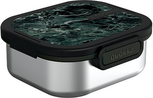 Quokka Кутия за обяд Inox Черен 18x16.5см 1бр