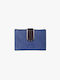Leather Women's Wallet Blue