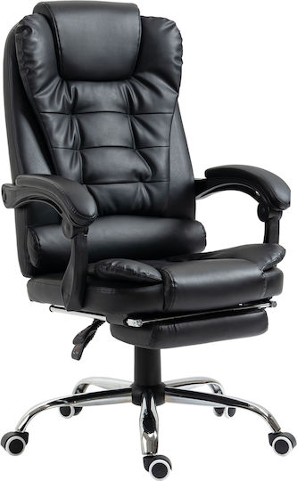 HomCom Office Chair with Recline Black