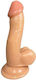 Passion Labs Ρεαλιστικό Dildo με Όρχεις και Βεντούζα Flesh