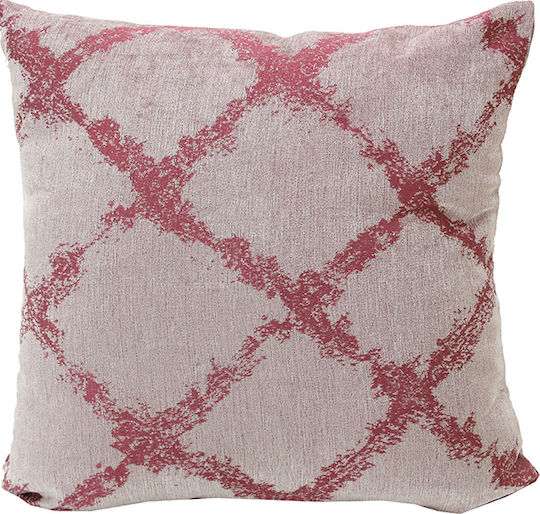 Ilis Home Decorative Pillow Case 1619 Burgundy 2pcs 45x45cm