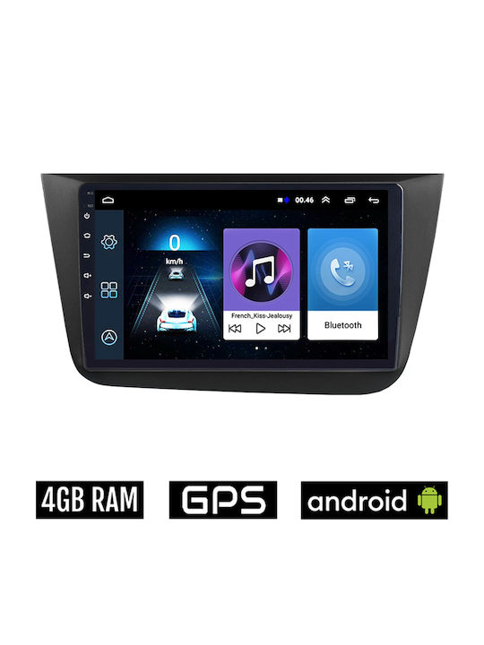 Ηχοσύστημα Αυτοκινήτου για Seat Toledo 2004-2009 (Bluetooth/USB/AUX/WiFi/GPS/Apple-Carplay/Android-Auto) με Οθόνη Αφής 9"