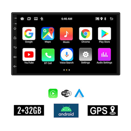 Kirosiwa Ηχοσύστημα Αυτοκινήτου για Volkswagen Lupo 1998-2005 (Bluetooth/USB/AUX/WiFi/GPS/Apple-Carplay/Android-Auto) με Οθόνη Αφής 7"