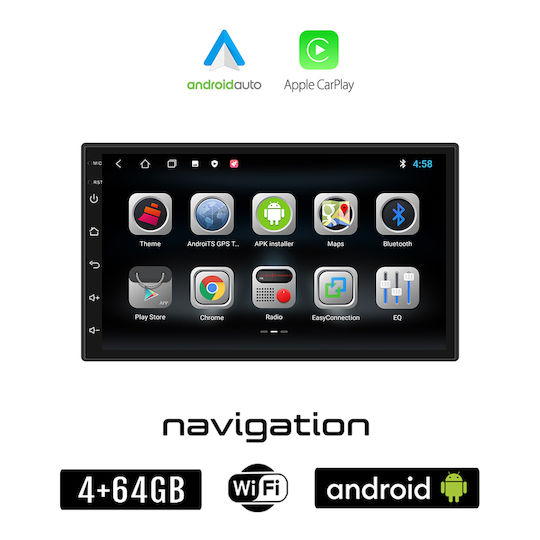 Booma Ηχοσύστημα Αυτοκινήτου για Volkswagen Lupo 1998-2005 (Bluetooth/USB/WiFi/GPS/Apple-Carplay/Android-Auto) με Οθόνη Αφής 7"