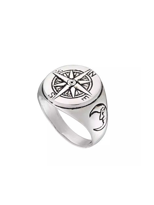 Oxzen Men's Silver Ring