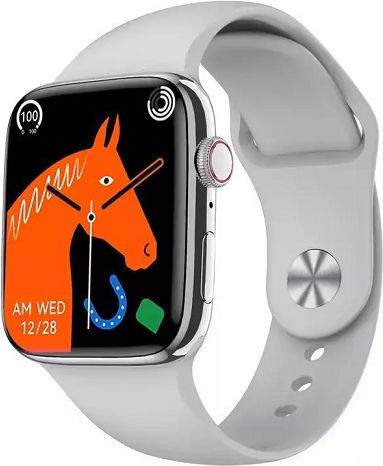 NO.1 DT NO.1 DT8 MAX 38mm Smartwatch with Heart Rate Monitor (White)
