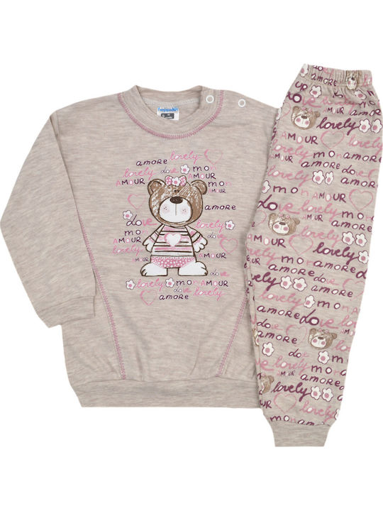 Extan Bebe Kids' Pajamas Winter Beige