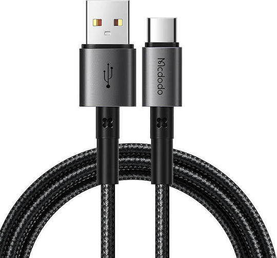 Mcdodo CA-3590 USB 2.0 Cable USB-C male - USB-A 100W PD Μαύρο 1.2m CA-3590