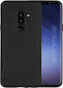 Sonique Carbon Brushed Back Cover Σιλικόνης / Πλαστικό Μαύρο (Galaxy S9)