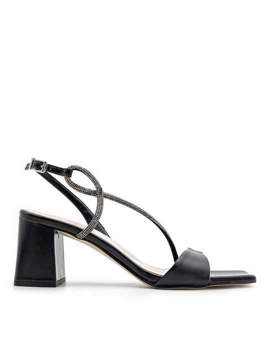 Fardoulis Leather Women's Sandals 635-06X Black
