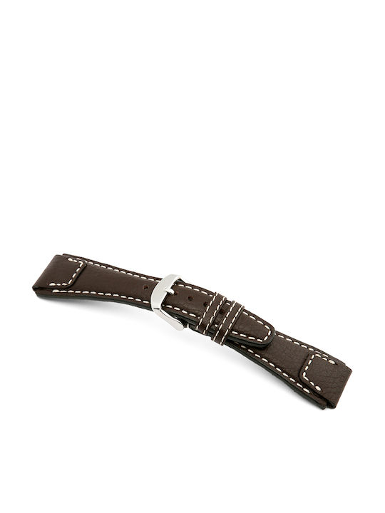 Rios 1931 Nature Δερμάτινο Λουράκι Καφέ 18mm