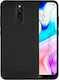 Sonique Carbon Brushed Back Cover Σιλικόνης / Πλαστικό Μαύρο (Redmi 8)