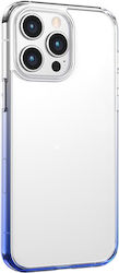 Usams Binz Back Cover Silicon Transparent Blue ...