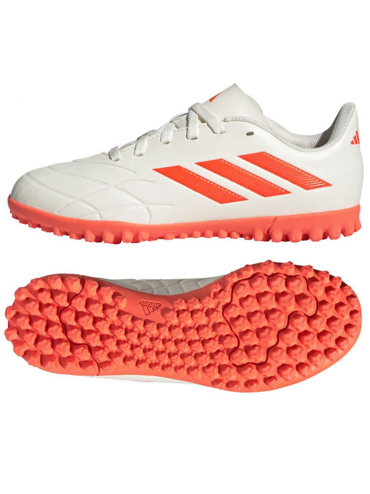 Adidas Παιδικά Ποδοσφαιρικά Παπούτσια Pure.4 TF Jr Weiß