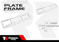 Car License Plate Frame Plastic Black 1pcs