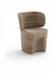 Outdoor-Sessel Rattan Beige 56x58x75εκ.