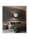 Megapap Barnhart Κρεμαστό Φωτιστικό Λευκό με Ντουί E27 30x30x70εκ.