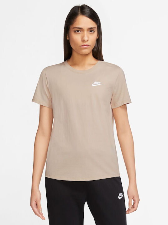 Nike Sportswear Γυναικείο Αθλητικό T-shirt Sand...