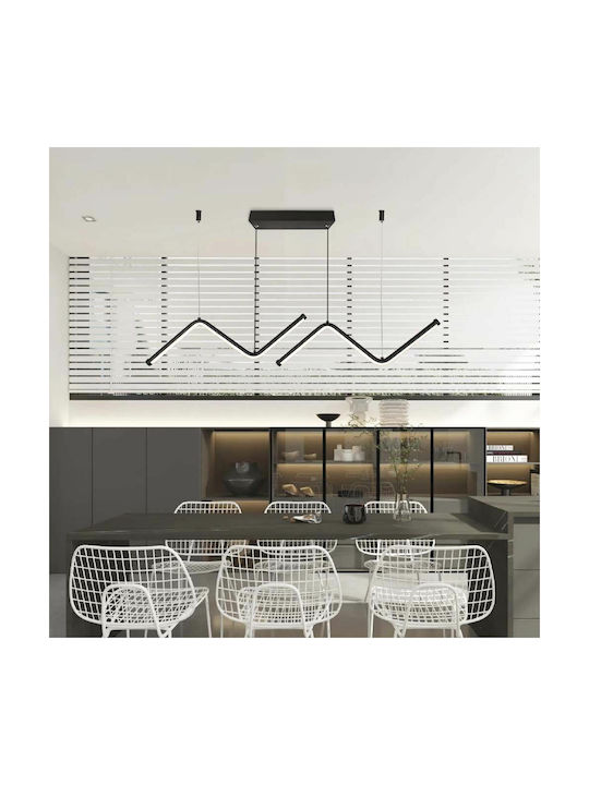 V-TAC Designer Pendant Light Black Rail 91.5x100cm