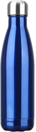 Factory Μπουκάλι Θερμός Ανοξείδωτο 500ml Μπλε