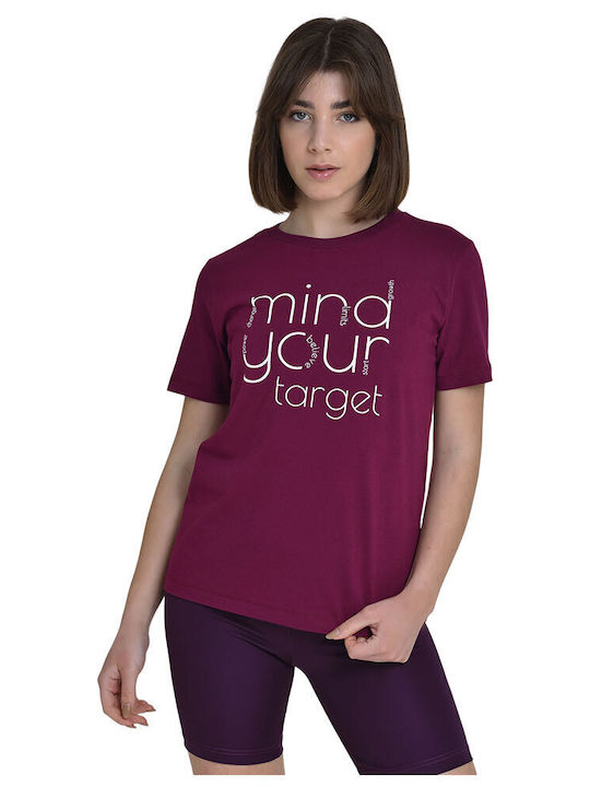 Target Mind Γυναικείο T-shirt Μωβ
