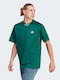 Adidas Mesh-Back Men's Short Sleeve T-shirt Collegiate Green