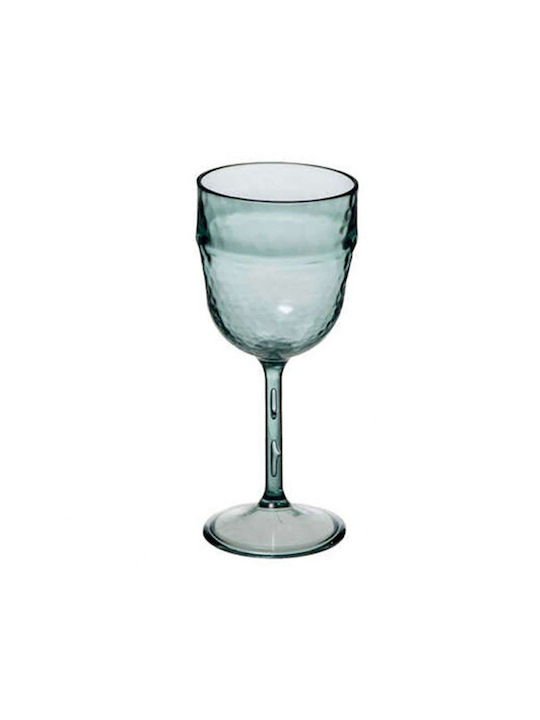 Marva Glass for White Wine made of Plastic in Green Color Goblet 1pcs