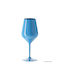 Goldplast Set of Glasses Cocktail/Drinking made of Plastic in Blue Color Stemmed 12pcs
