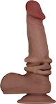 Realistic Dildo with Scrotum & Suction Cup Flesh