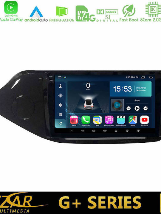Bizzar Auto-Audiosystem für Kia Ceed / ProCeed 2013-2017 (Bluetooth/USB/WiFi/GPS/Apple-Carplay/Android-Auto) mit Touchscreen 9"