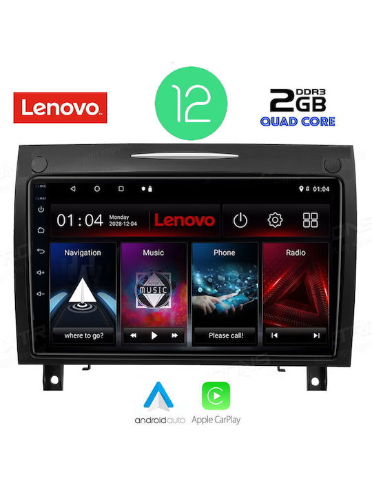 Lenovo Ηχοσύστημα Αυτοκινήτου για Mercedes Benz SLK (Bluetooth/USB/WiFi/GPS) με Οθόνη Αφής 9"