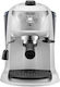 De'Longhi Μηχανή Espresso 1100W Πίεσης 15bar Λευκή EC221.W
