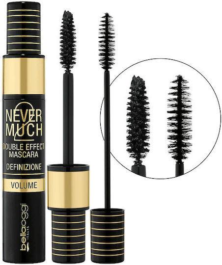 Bellaoggi Never 2 Much Mascara for volume, Curling & Length Black Onyx