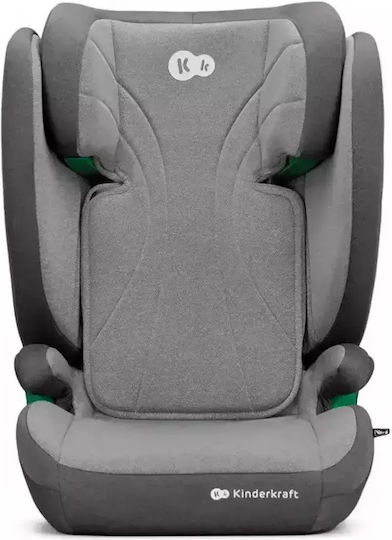 Kinderkraft Junior Fix Baby Car Seat High-back Booster i-Size with Isofix Gray