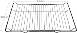 Σχάρα Φούρνου Κουζίνας Bosch Neff Pitsos Siemens 45,5 X 37,5 Cm
