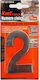 KMT Tools Sign with Number in Silver Color Inox 7.5cm 9368060