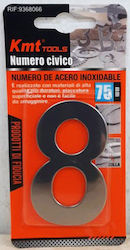 KMT Tools Πινακίδα με Αριθμό 8 σε Ασημί Χρώμα 7.5cm 9368066 KMT Tools Πινακίδα με Αριθμό 8 σε Ασημί Χρώμα 7.5cm 9368066