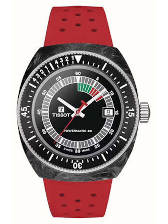 Tissot T-sport Ανδρικό Ρολόι 41mm Μπαταρίας με Κόκκινο Καουτσούκ Λουράκι