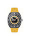 Tissot Watch Battery with Yellow Rubber Strap